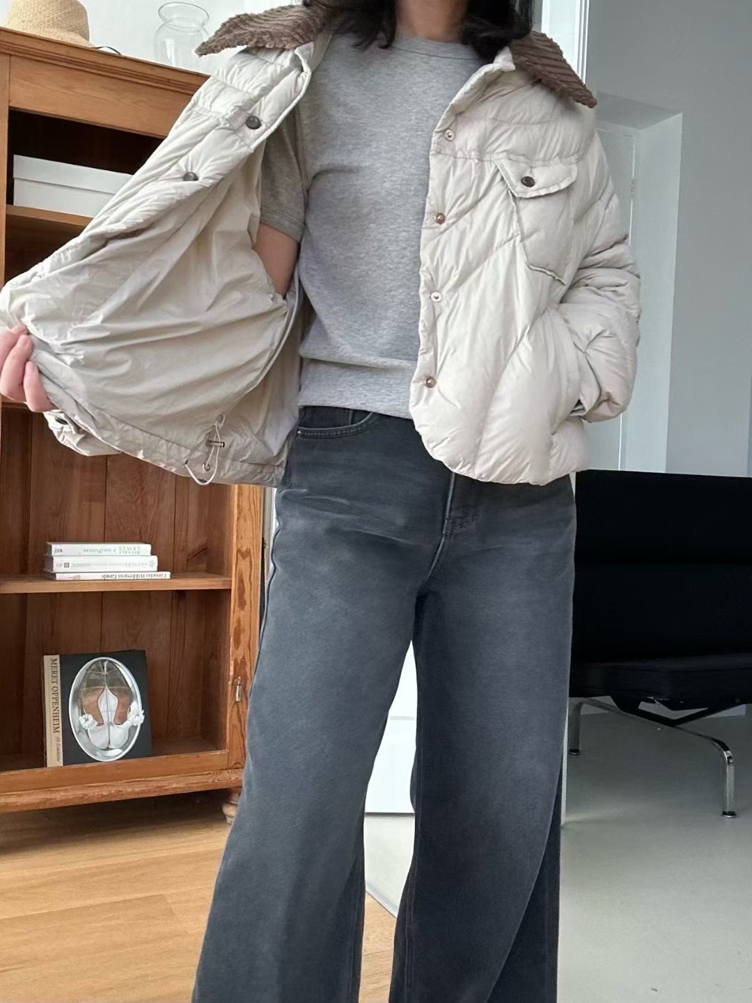 KIND-카인드-OT東大門㊣直郵女士新品真品職業短款棉服鴨絨KIND-ot短款棉服