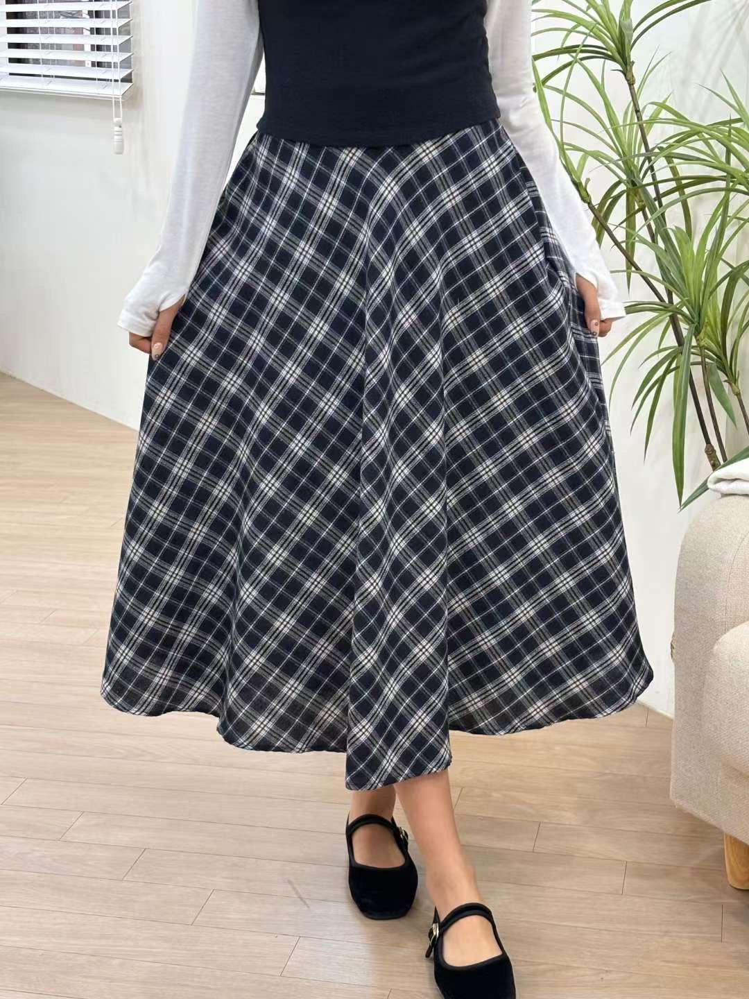 Cream東大門㊣實拍女士新款時尚長裙Cream_奶油長裙