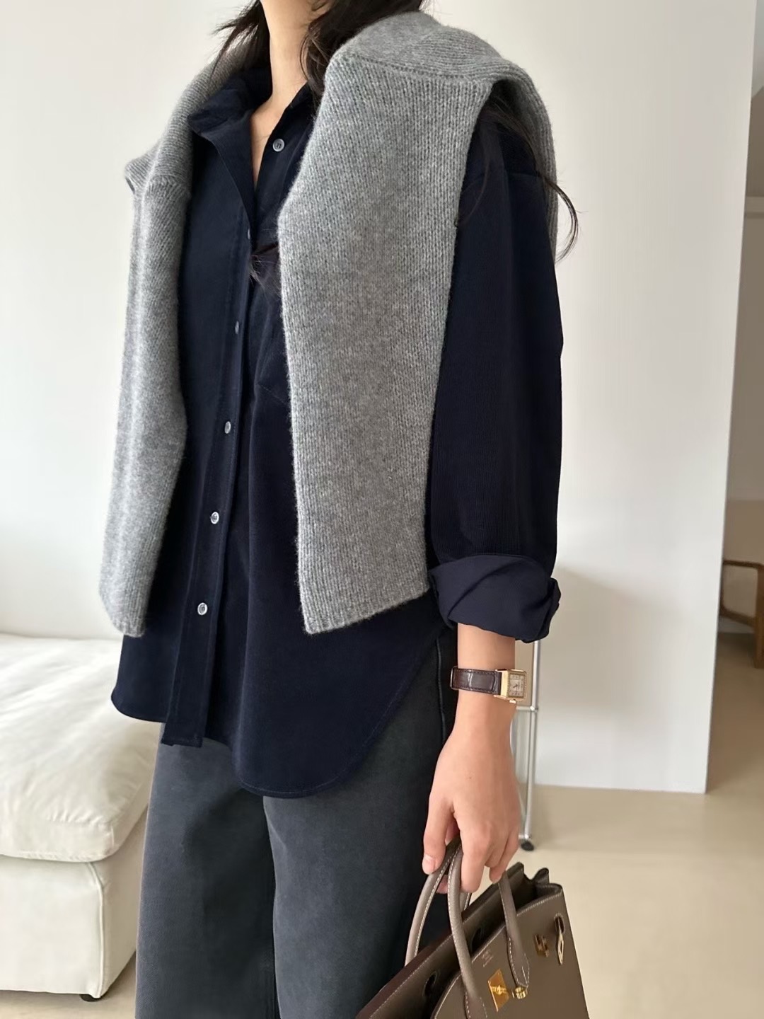 KIND-카인드-OT東大門㊣代購女裝新品職業襯衫蕾絲衫不含披肩KIND-ot襯衫/蕾絲衫圖色4