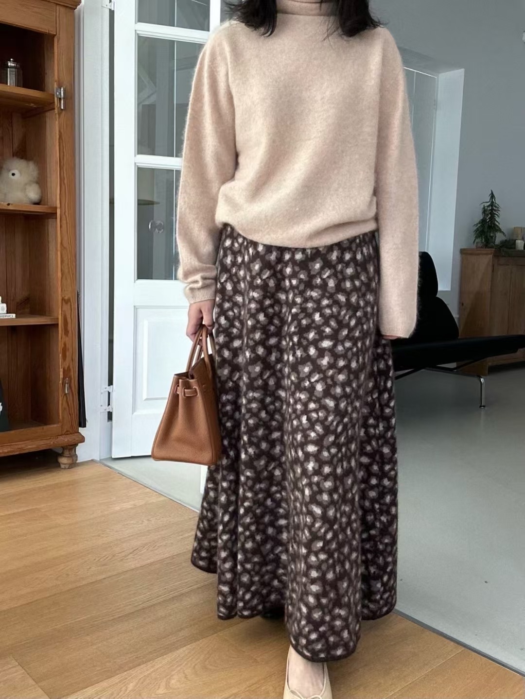 KIND-카인드-OT東大門㊣代購女裝新款休閑真品職業長裙雙層KIND-ot長裙圖色1