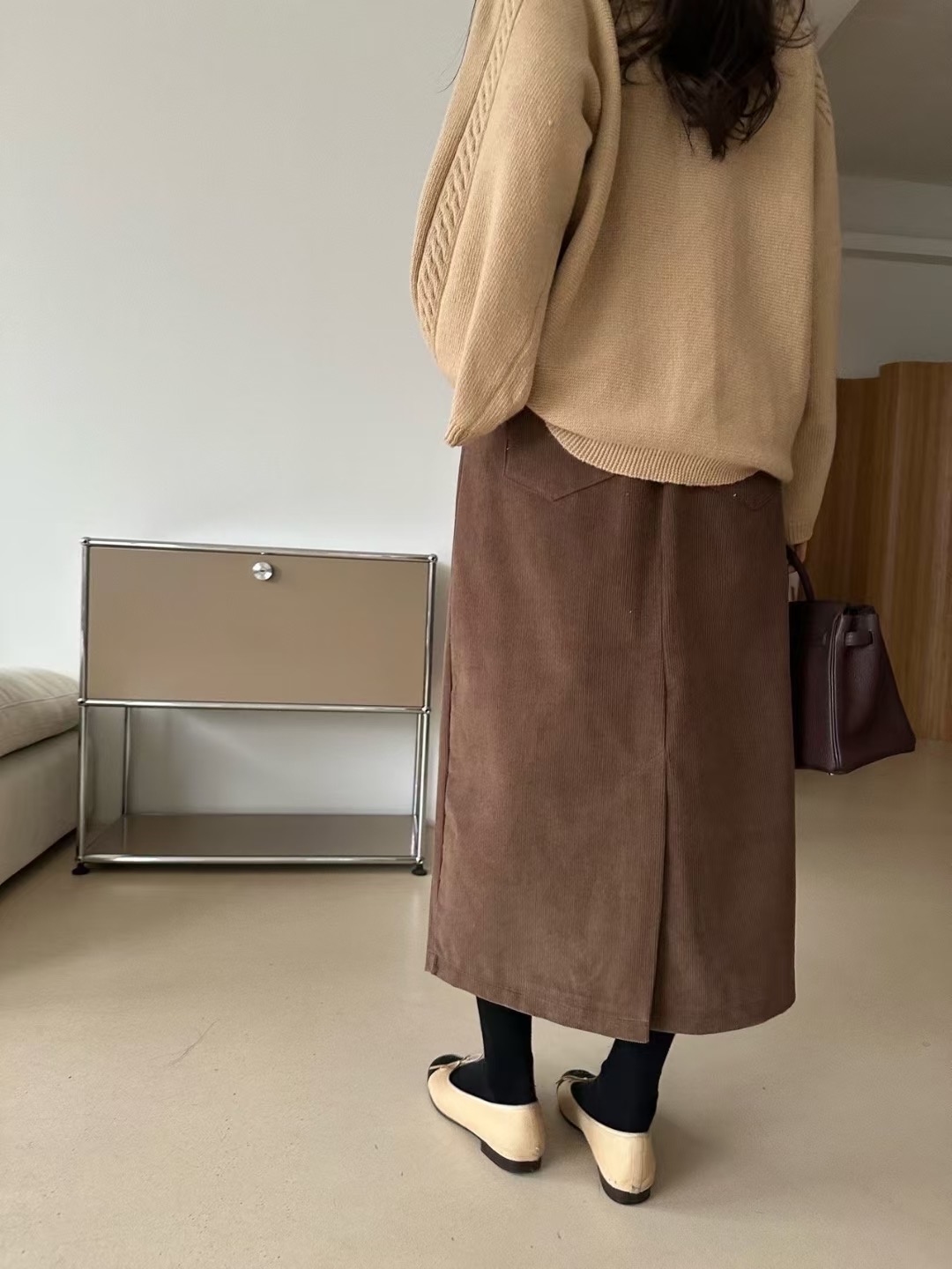 KIND-카인드-OT韓國直郵㊣女裝新品休閑人氣推薦長裙褶裥KIND-ot長裙