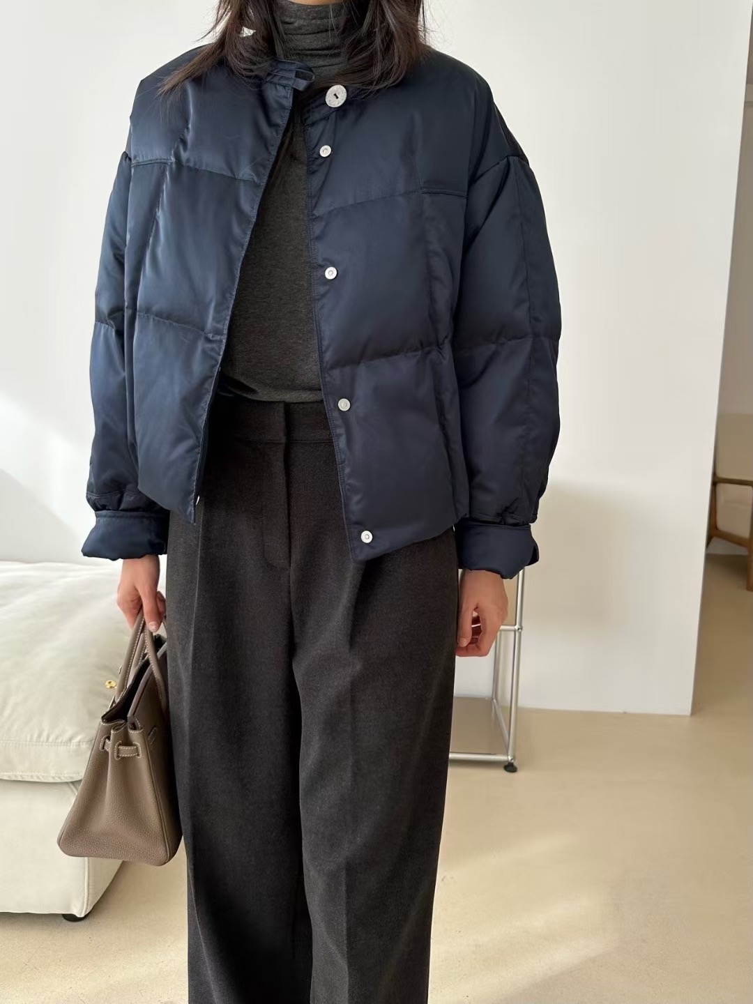 KIND-카인드-OT東大門㊣代購女裝新款人氣25秋冬短款棉服KIND-ot短款棉服圖色1