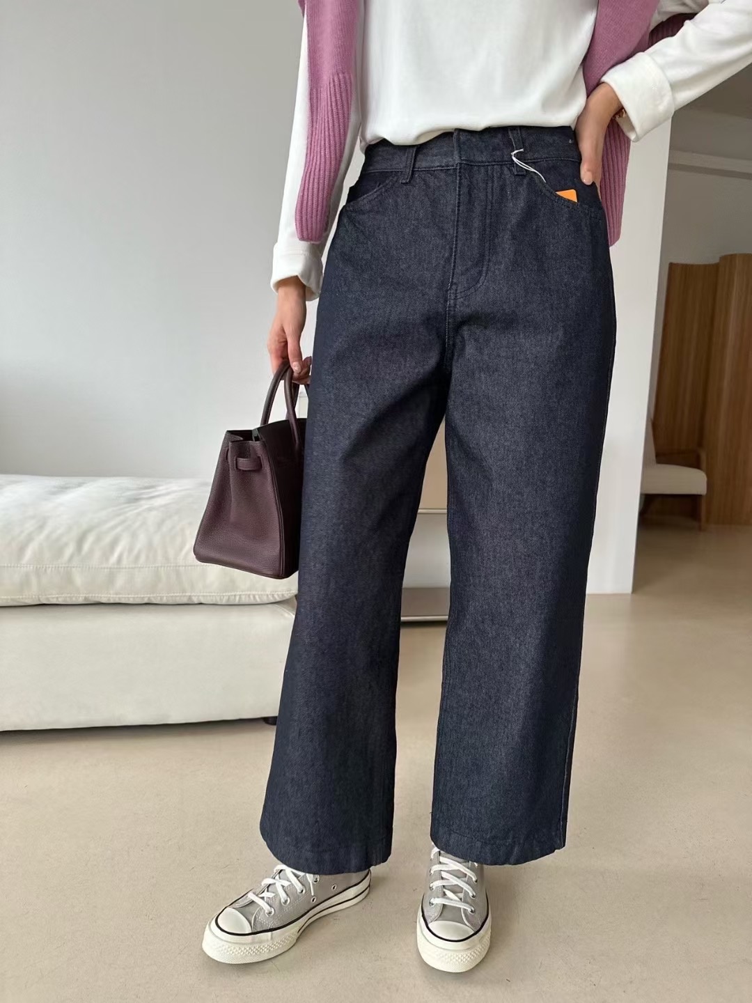 KIND-카인드-OT東大門㊣實拍女士新品25秋冬牛仔褲不褪色KIND-ot牛仔褲