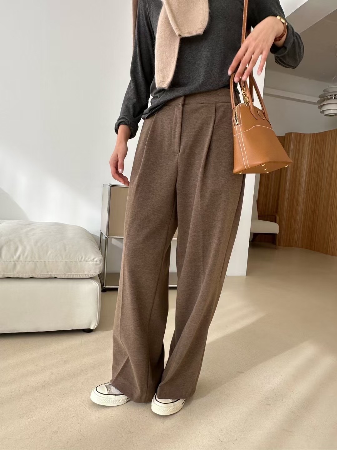 KIND-카인드-OT東大門㊣代購女裝新款真品熱賣休閑褲褶裥KIND-ot休閑褲圖色2