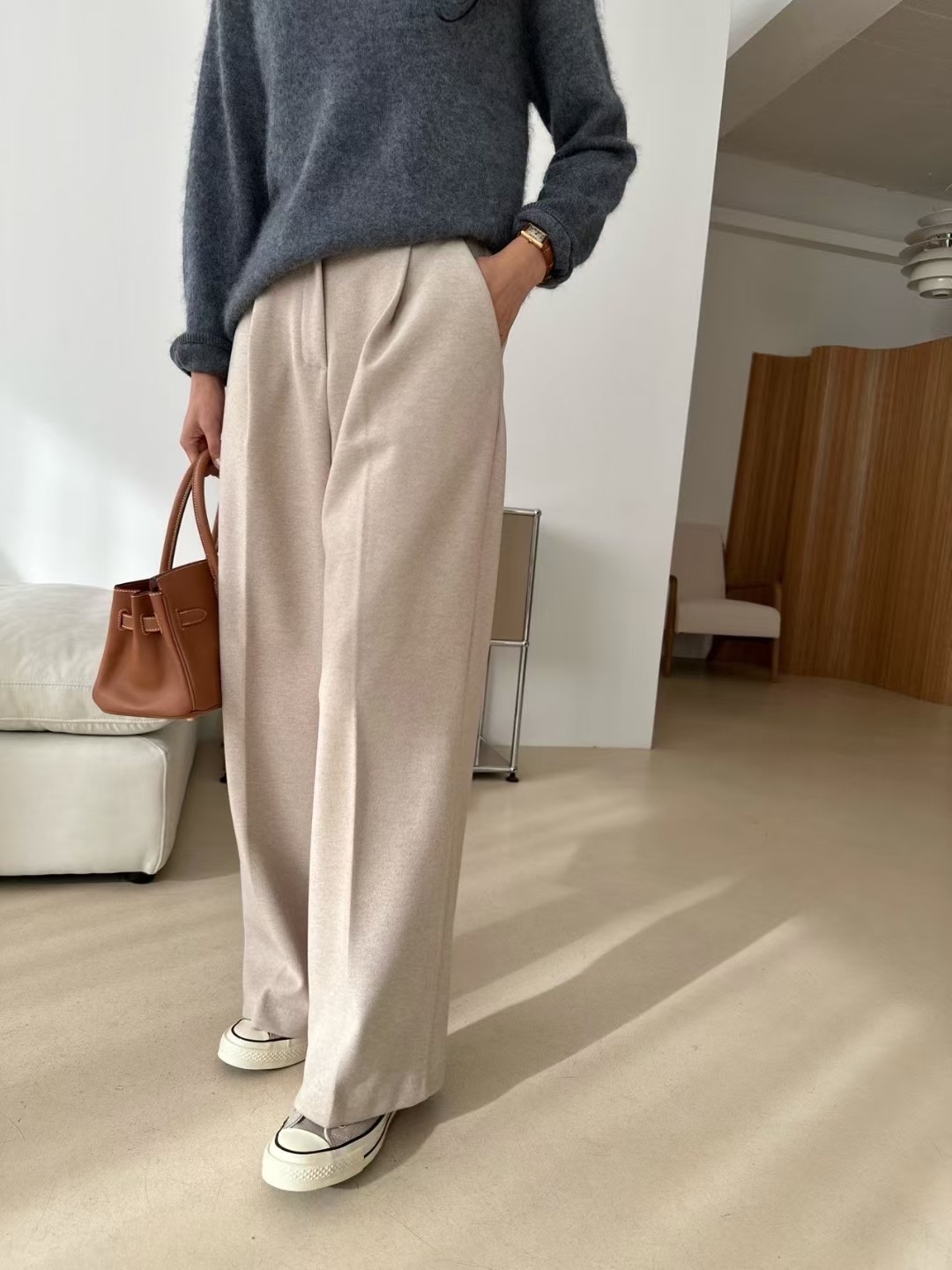 KIND-카인드-OT東大門㊣代購女裝新款真品熱賣休閑褲褶裥KIND-ot休閑褲圖色3