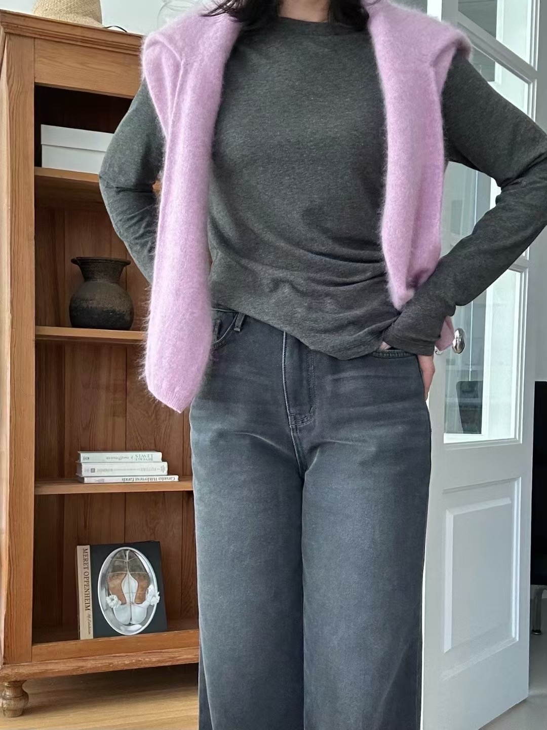 KIND-카인드-OT東大門㊣實拍女裝新款時尚長袖T恤不含披肩KIND-ot長袖T恤圖色2