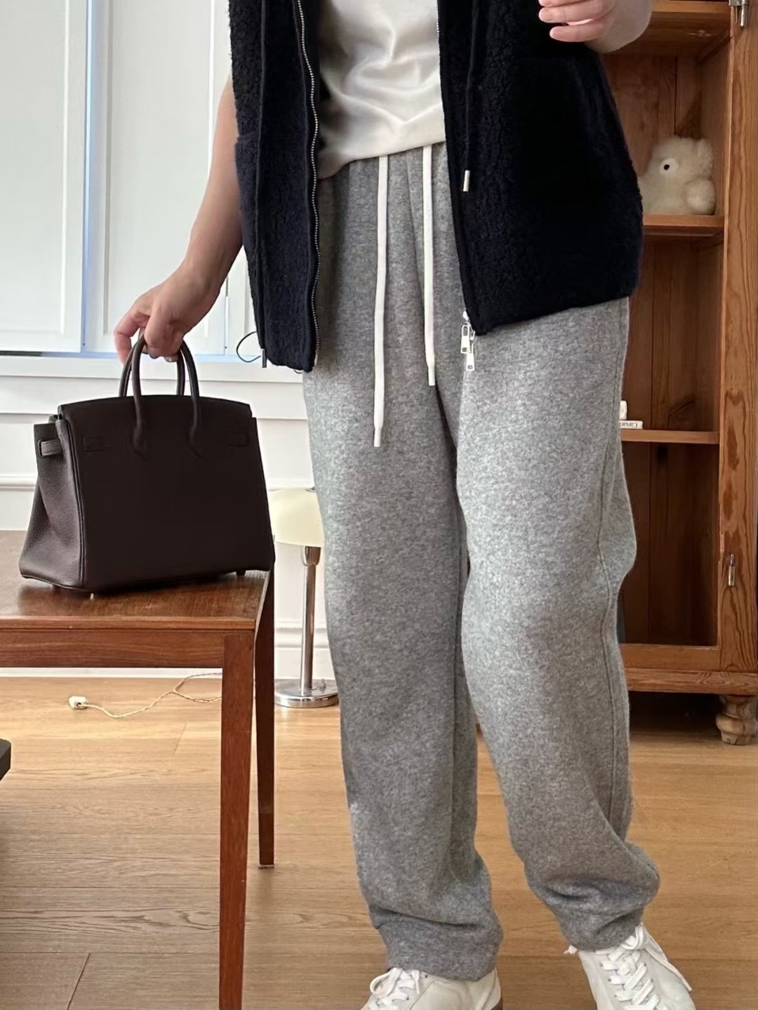 KIND-카인드-OT東大門㊣直郵女士新款時尚休閑休閑褲羊毛KIND-ot休閑褲圖色2