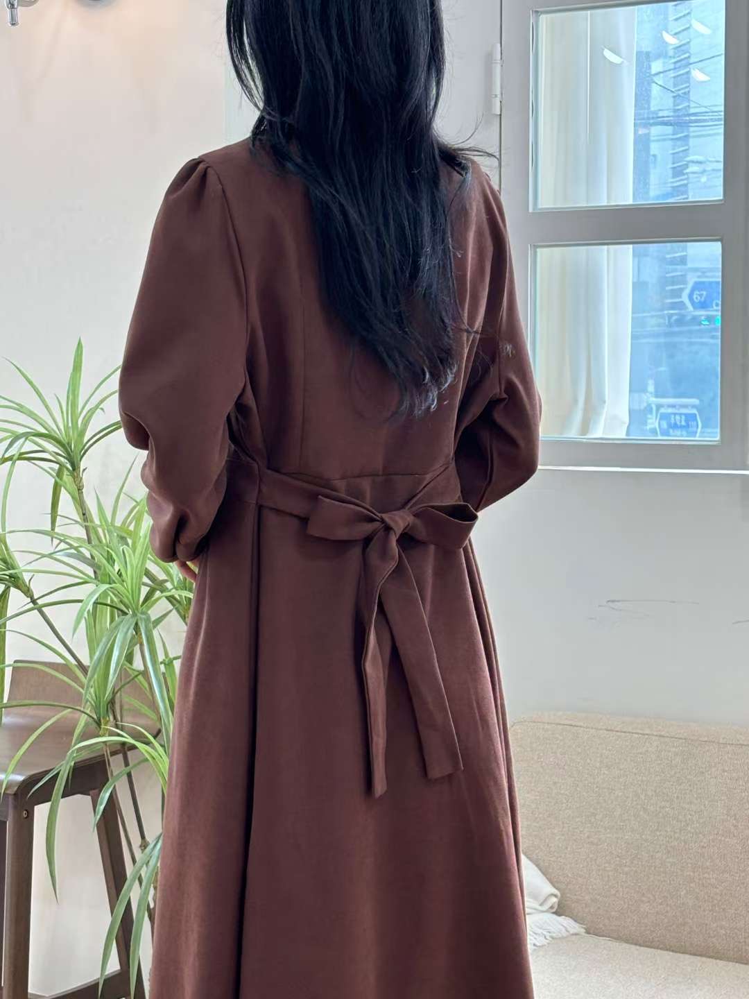 Cream東大門㊣實拍女裝新款25秋冬連衣裙Cream停連衣裙