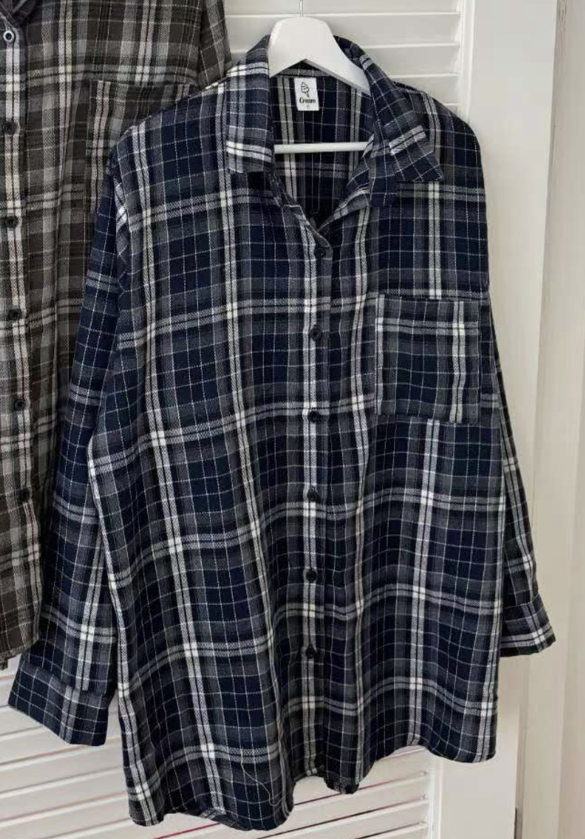 Cream東大門㊣實拍女士新款推薦襯衫蕾絲衫Cream停襯衫/蕾絲衫圖色2