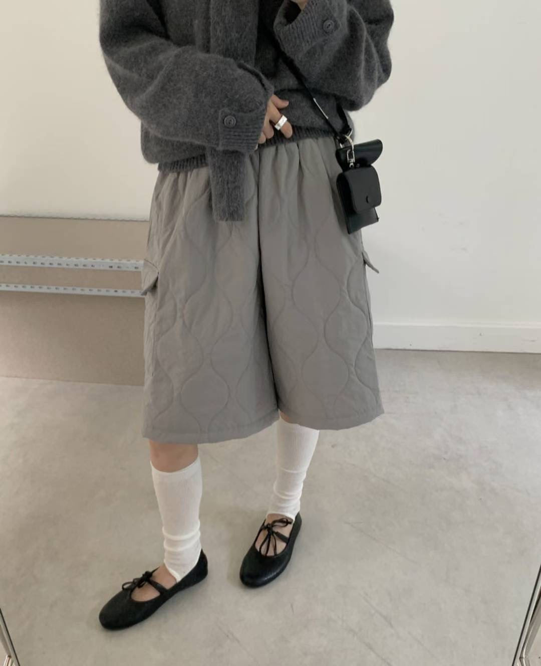 ETEMOY東大門㊣實拍女裝新款人氣熱賣真品休閑職業25秋冬短褲LEHEIM短褲圖色1