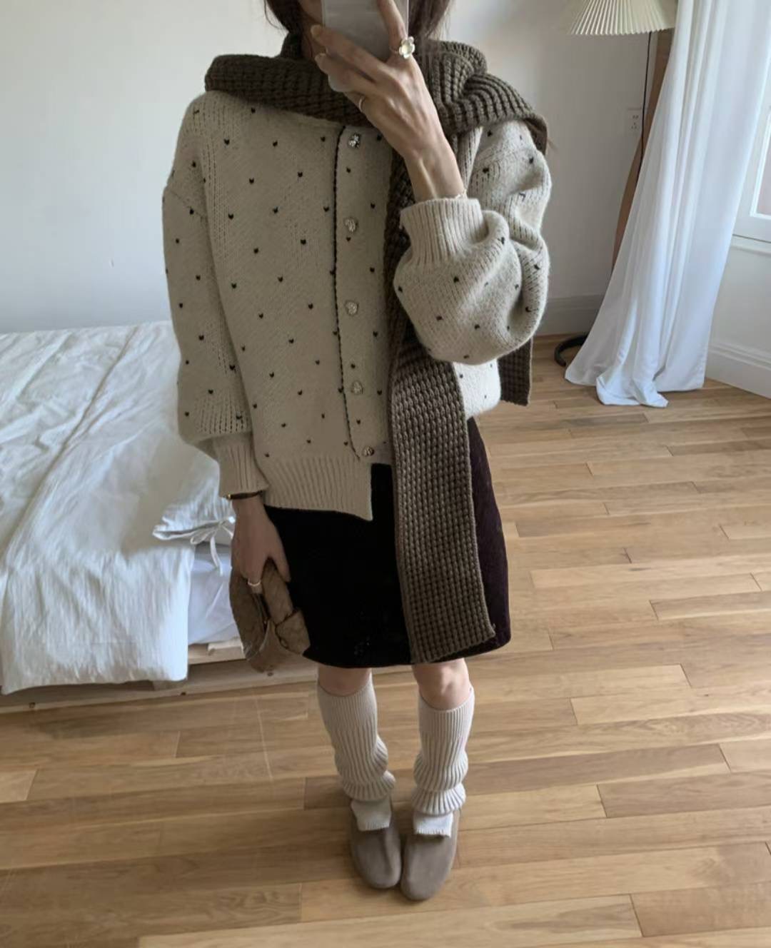 ETEMOY東大門㊣直郵女裝新品休閑時尚真品熱賣人氣針織衫開衫LEHEIM針織衫