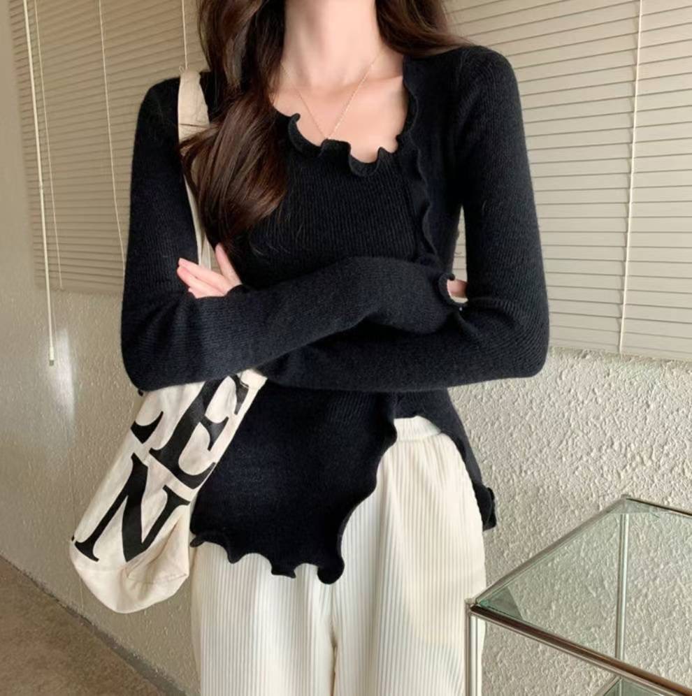 ETEMOY東大門㊣直郵女士新品推薦人氣真品職業時尚休閑針織衫LEHEIM針織衫