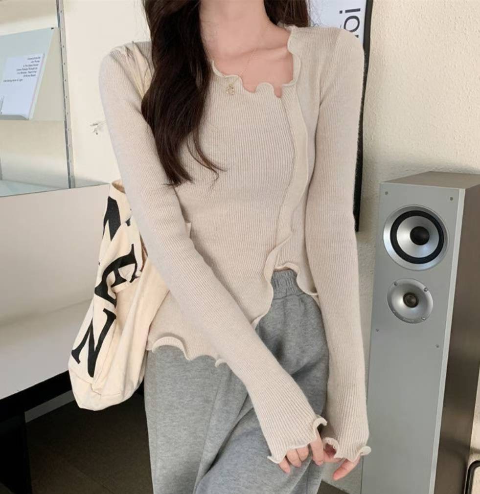 ETEMOY東大門㊣直郵女士新品推薦人氣真品職業時尚休閑針織衫LEHEIM針織衫圖色1