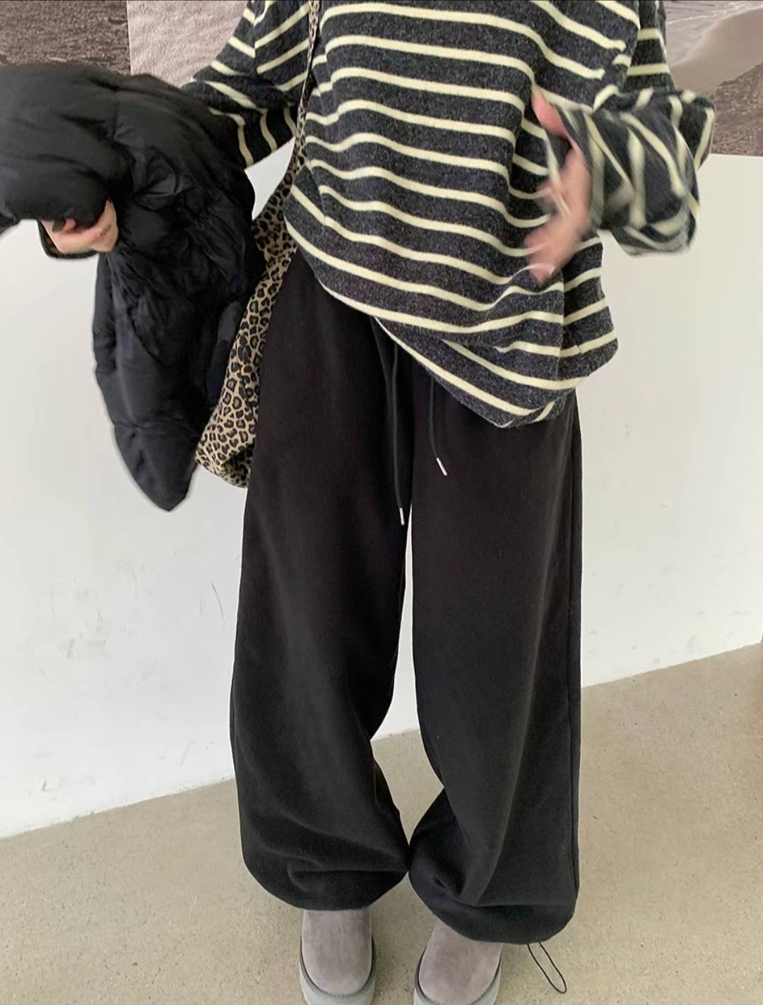 ETEMOY東大門㊣直郵女士新品真品職業25秋冬人氣休閑休閑褲LEHEIM休閑褲圖色1