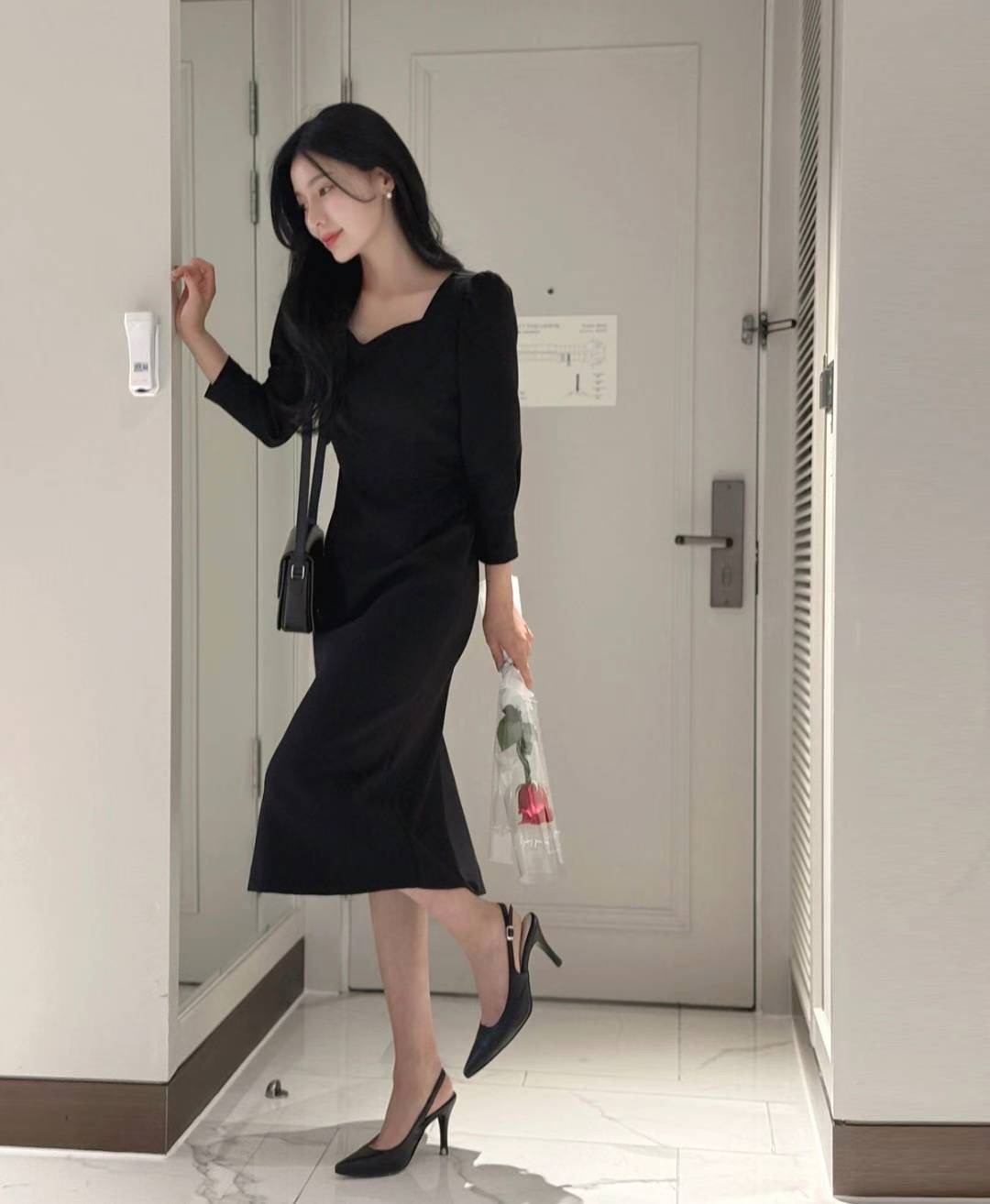 ETEMOY東大門㊣代購女士新款職業休閑推薦25秋冬真品連衣裙LEHEIM連衣裙圖色2