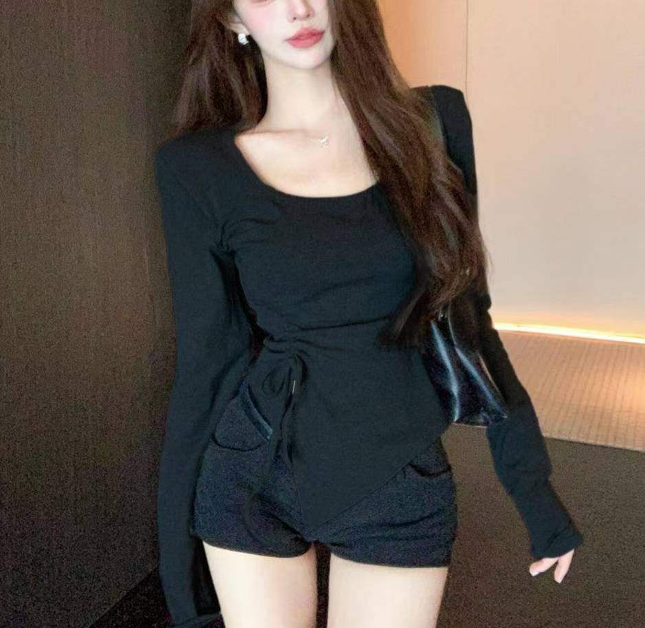 ETEMOY韓國直郵㊣女士新款推薦熱賣時尚休閑25秋冬真品長袖T恤LEHEIM長袖T恤圖色3