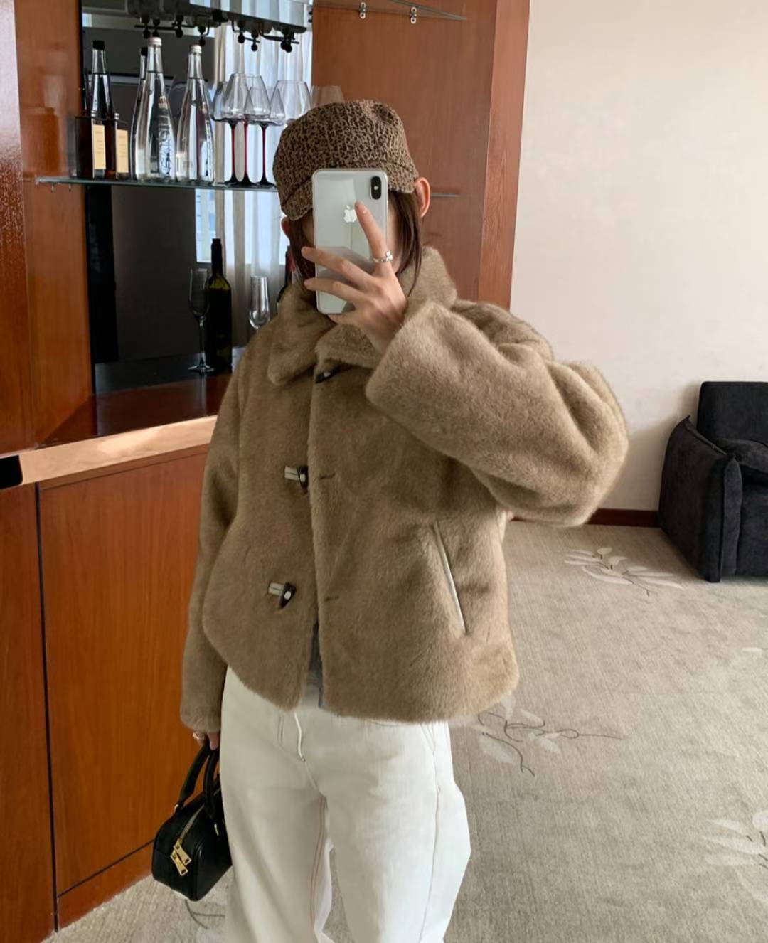 ETEMOY東大門㊣直郵女士新品推薦休閑25秋冬時尚職業短款大衣LEHEIM短款大衣