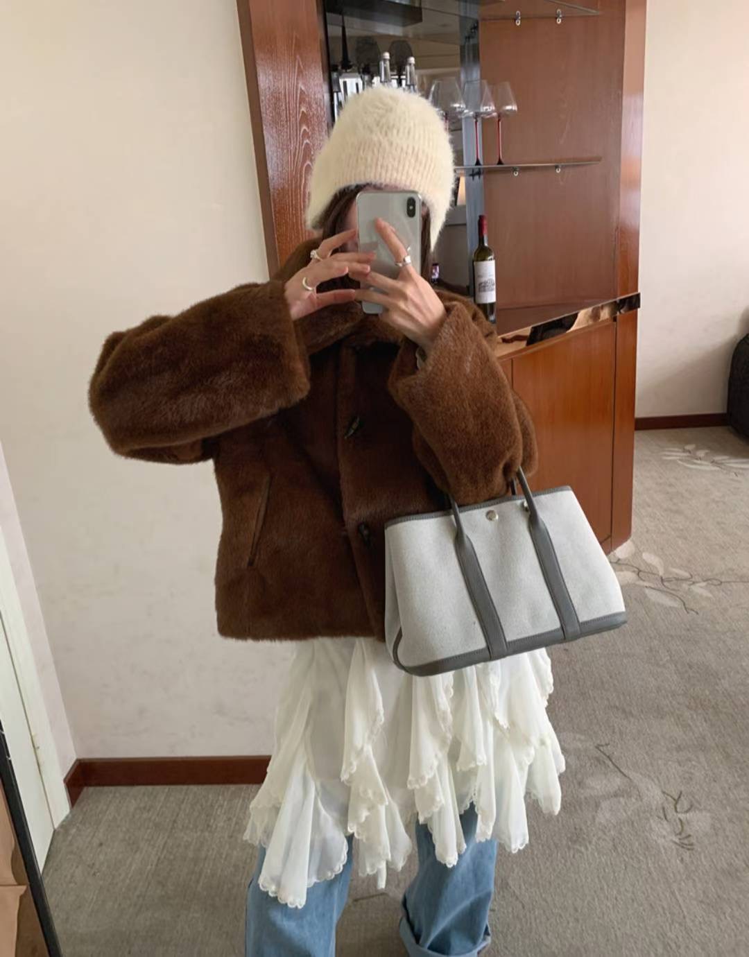 ETEMOY東大門㊣直郵女士新品推薦休閑25秋冬時尚職業短款大衣LEHEIM短款大衣