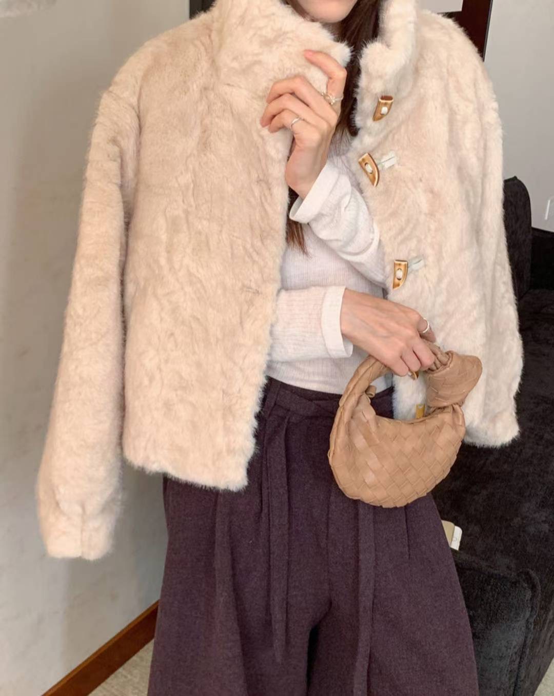 ETEMOY東大門㊣直郵女士新款熱賣職業真品時尚25秋冬夾克皮草LEHEIM夾克圖色2