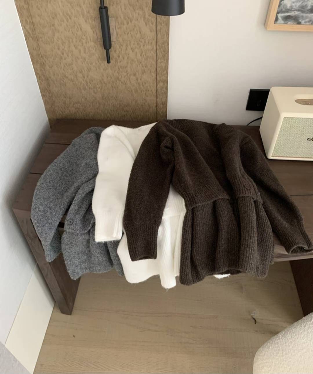 ETEMOY韓國代購㊣女士新款職業熱賣25秋冬時尚真品人氣針織衫LEHEIM針織衫