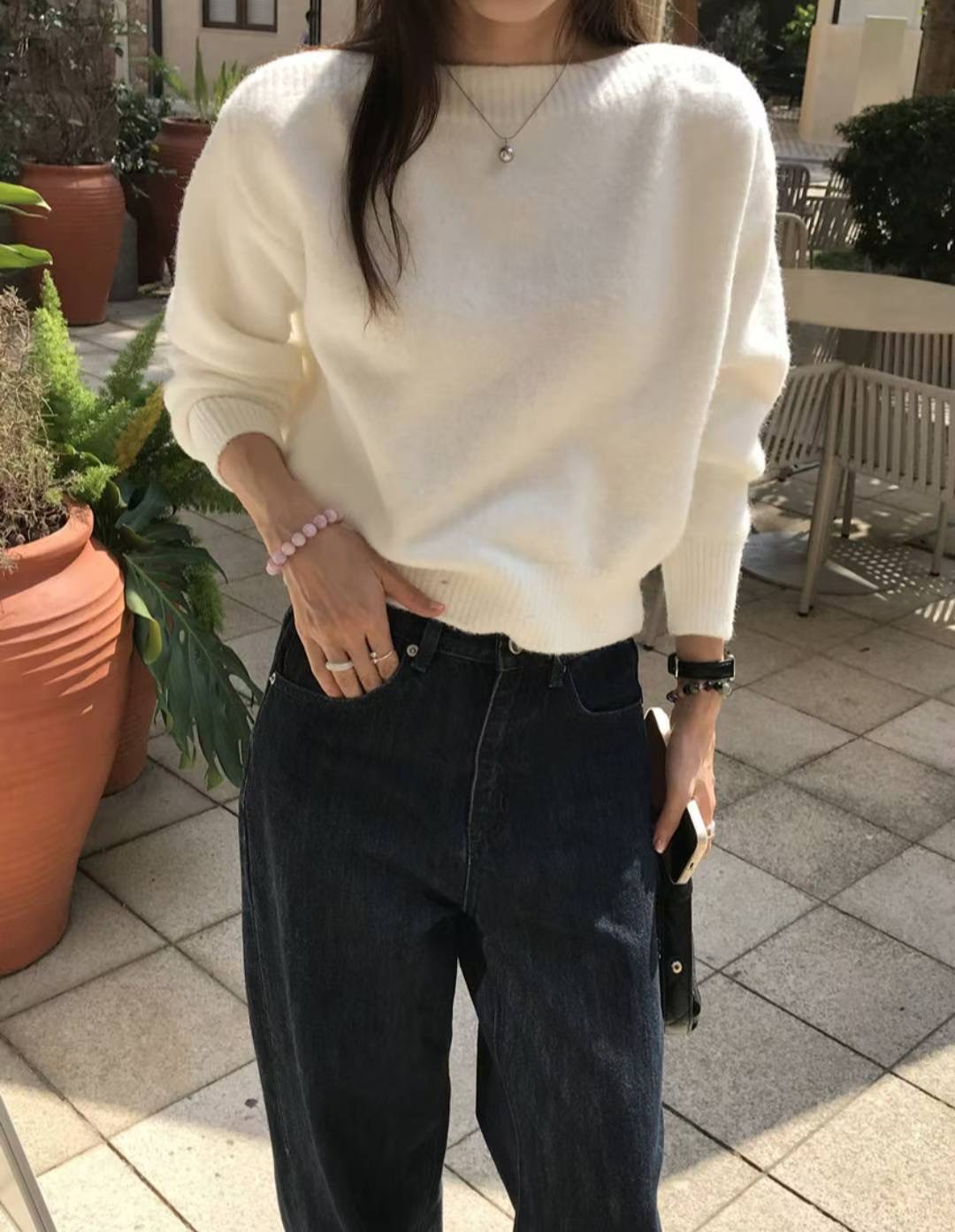 ETEMOY韓國代購㊣女士新款職業熱賣25秋冬時尚真品人氣針織衫LEHEIM針織衫