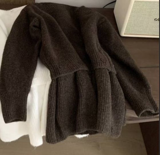 ETEMOY韓國代購㊣女士新款職業熱賣25秋冬時尚真品人氣針織衫LEHEIM針織衫圖色3