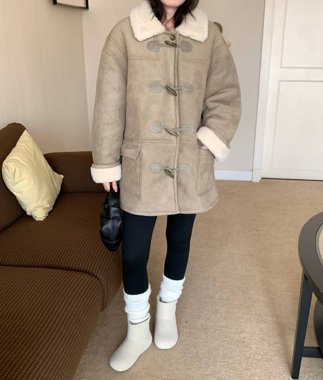 ETEMOY韓國代購㊣女裝新款時尚人氣真品休閑25秋冬中長款大衣LEHEIM中長款大衣