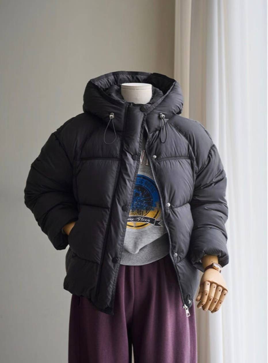 ETEMOY東大門㊣實拍女裝新品25秋冬休閑真品時尚人氣短款棉服LEHEIM短款棉服圖色1