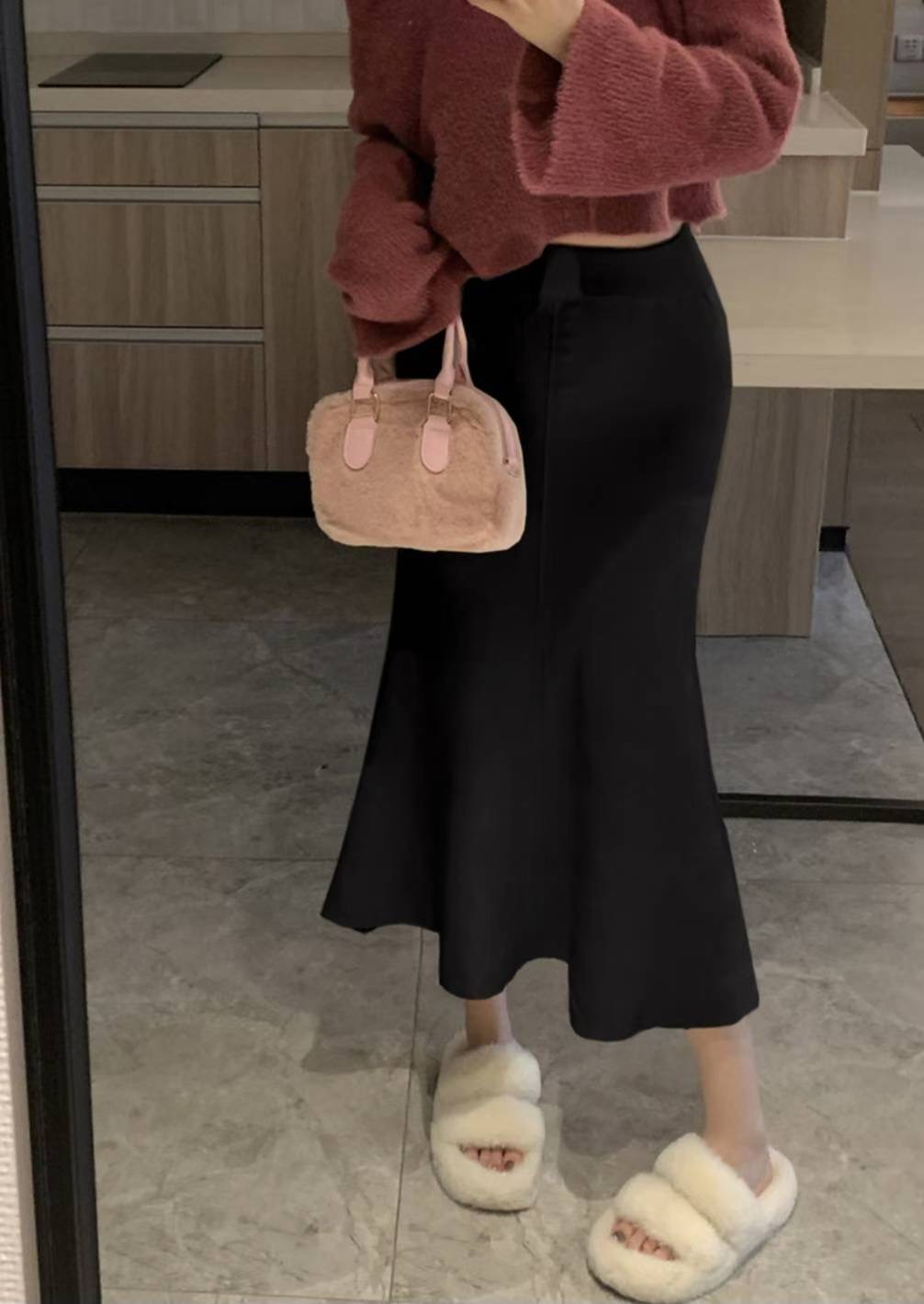 ETEMOY韓國代購㊣女裝新款真品職業時尚25秋冬人氣休閑長裙LEHEIM長裙圖色2