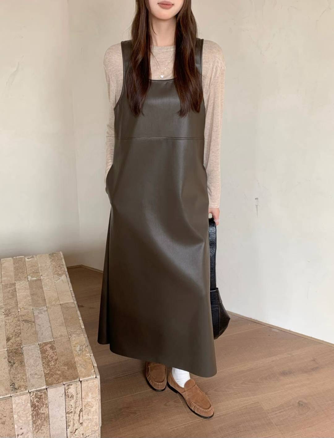 ETEMOY東大門㊣代購女裝新款休閑職業推薦時尚連衣裙不含內搭LEHEIM連衣裙圖色2