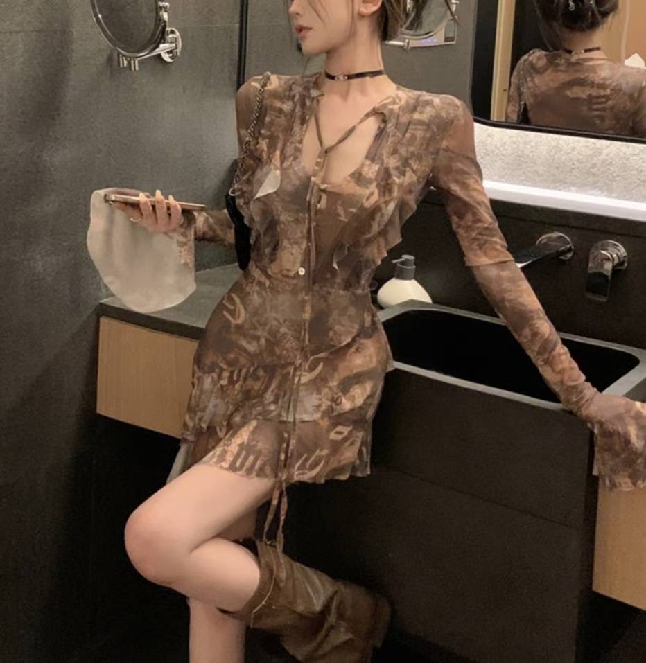 ETEMOY東大門㊣代購女裝新品休閑職業人氣真品時尚25秋冬連衣裙LEHEIM連衣裙圖色1