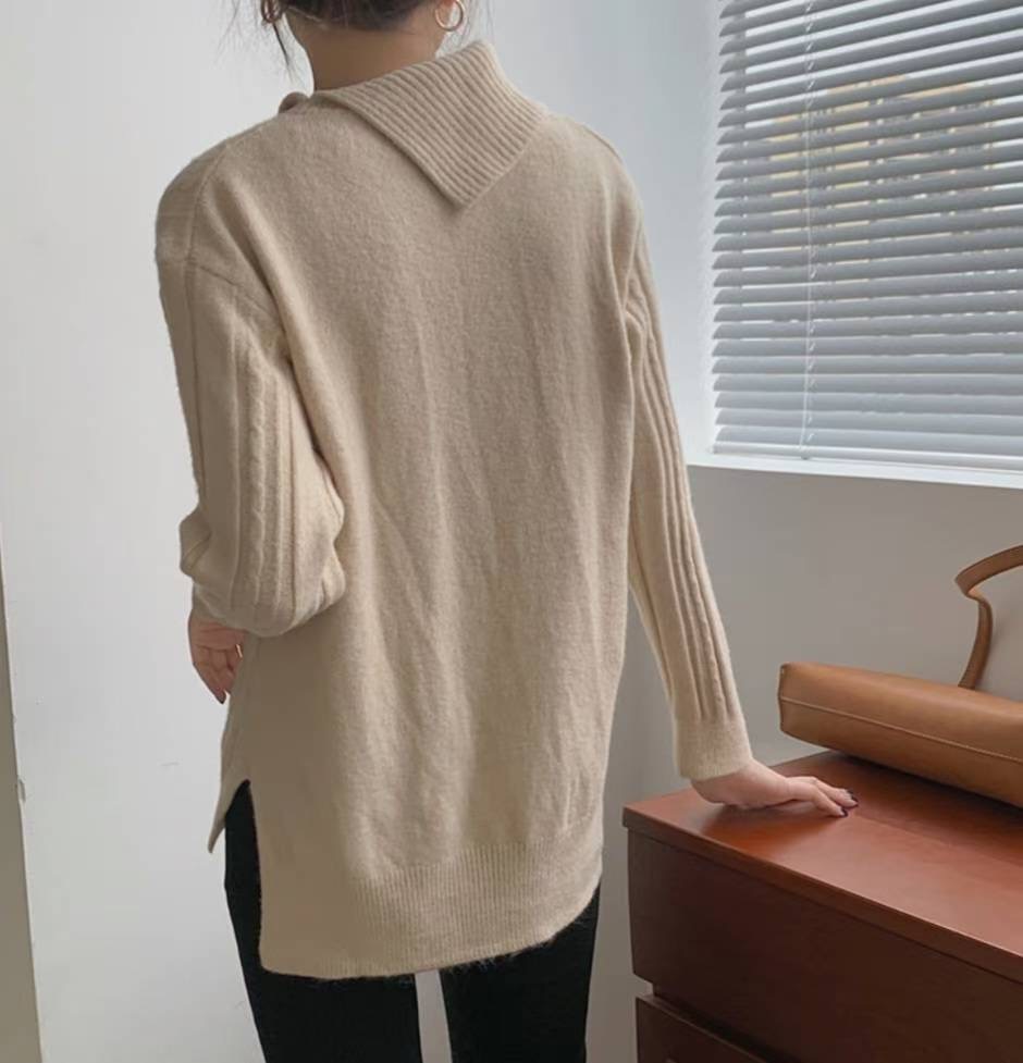 ETEMOY東大門㊣代購女士新品時尚熱賣休閑25秋冬人氣針織衫LEHEIM針織衫