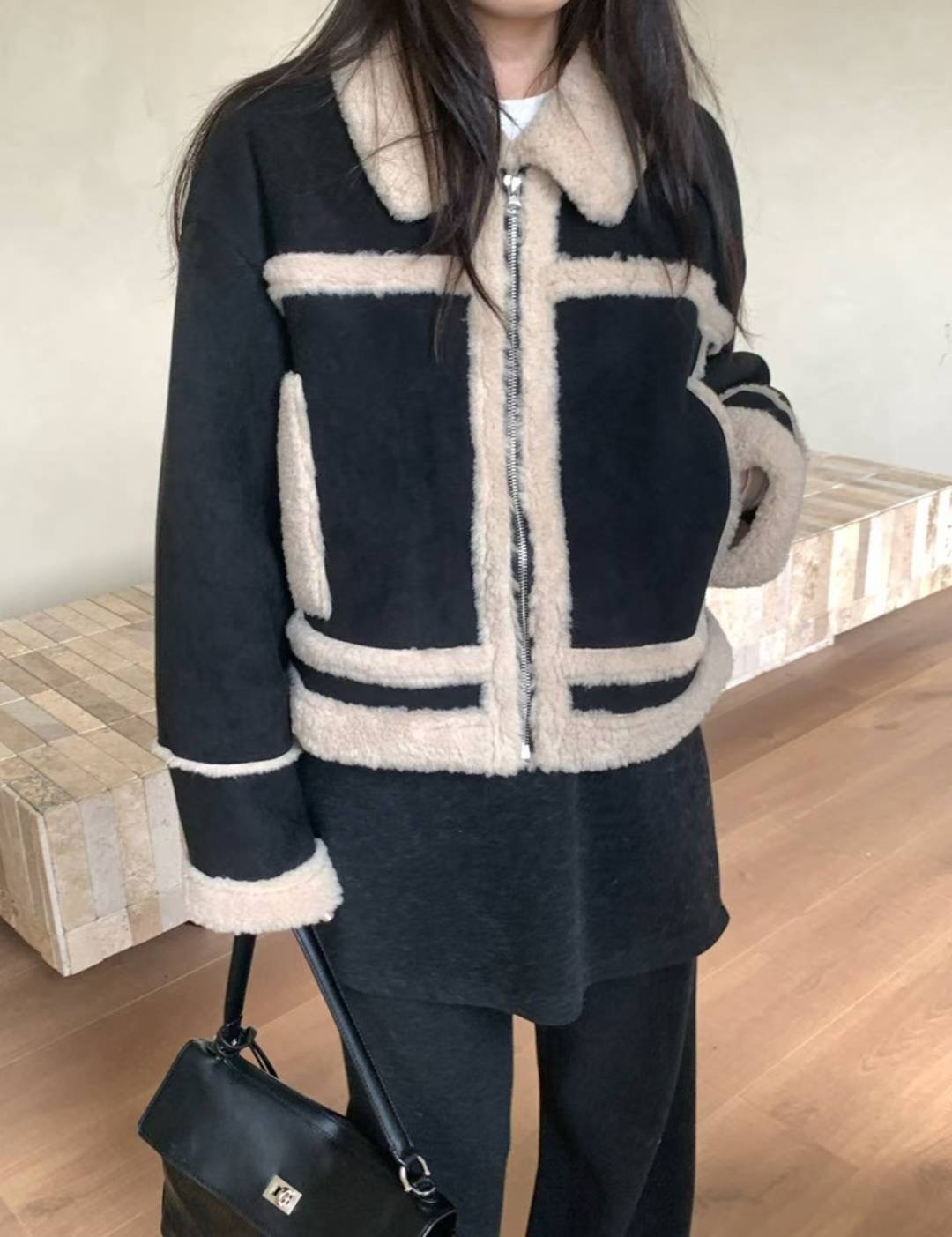 ETEMOY東大門㊣直郵女裝新款休閑真品時尚推薦熱賣短款大衣LEHEIM短款大衣圖色1