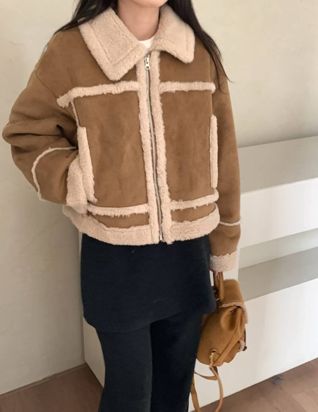 ETEMOY東大門㊣直郵女裝新款休閑真品時尚推薦熱賣短款大衣LEHEIM短款大衣圖色2