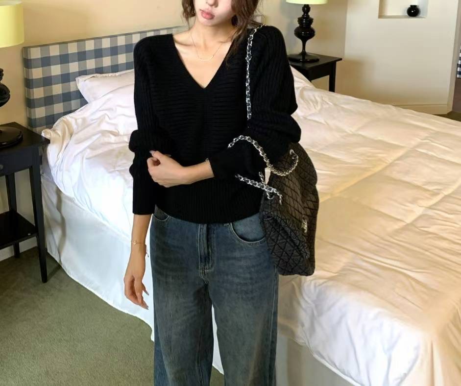 ETEMOY韓國直郵㊣女裝新品真品25秋冬時尚熱賣人氣休閑針織衫LEHEIM針織衫圖色4