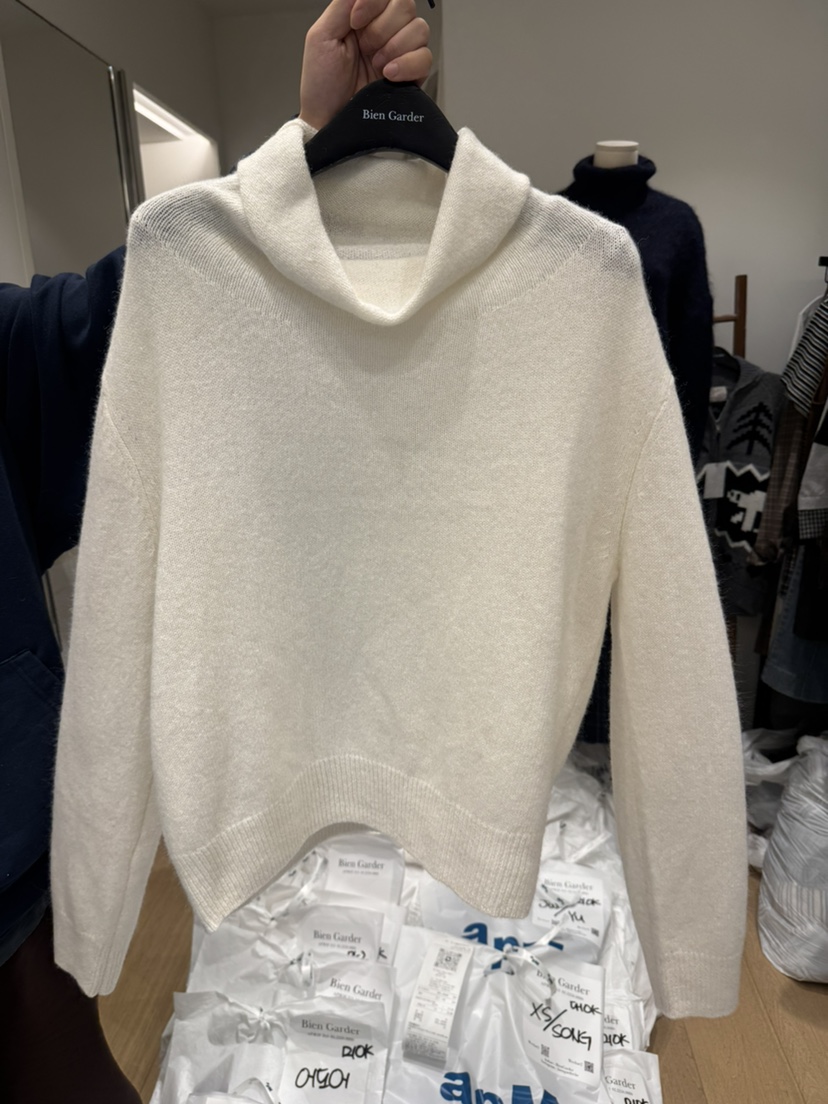BIEN GARDER韓國直郵㊣女士新款真品職業人氣熱賣25秋冬針織衫BIEN GARDER針織衫圖色1