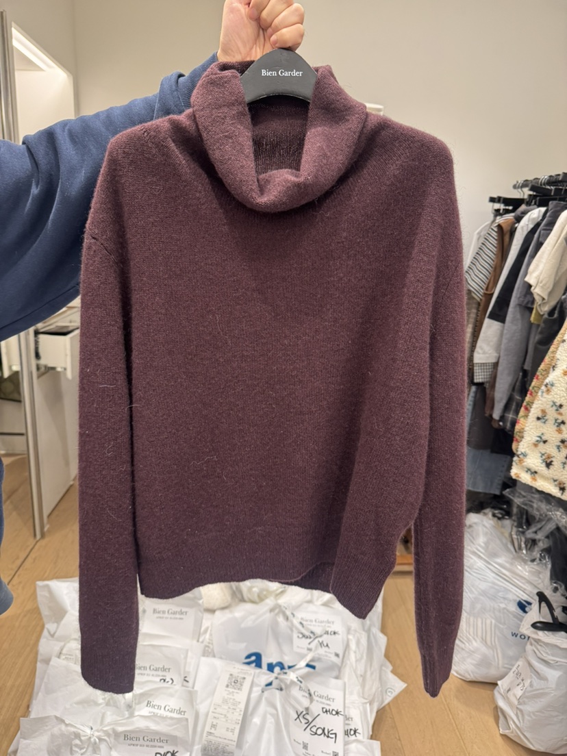 BIEN GARDER韓國直郵㊣女士新款真品職業人氣熱賣25秋冬針織衫BIEN GARDER針織衫圖色2