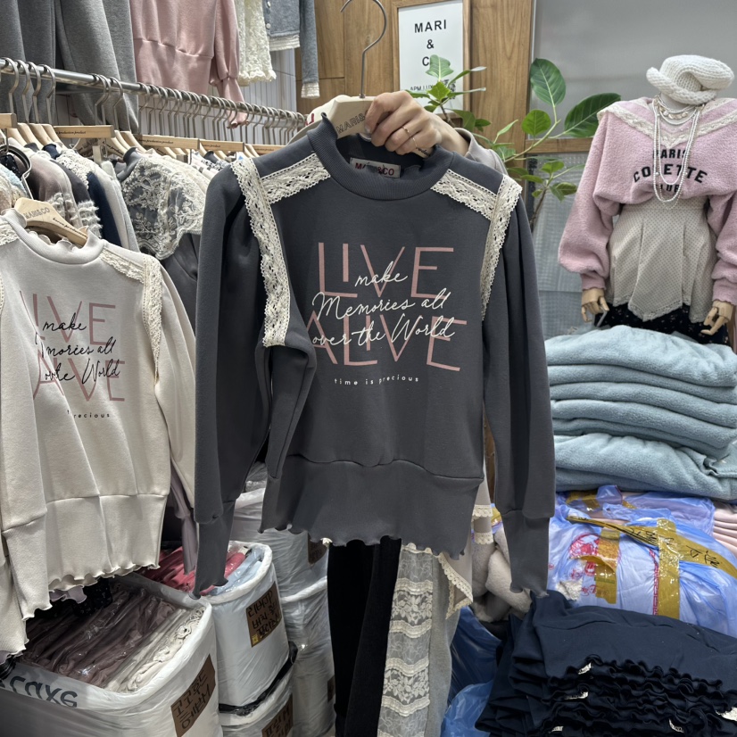 MARI CO韓國直郵㊣女裝新品25秋冬推薦人氣真品休閑衛衣加絨MARI CO衛衣圖色3