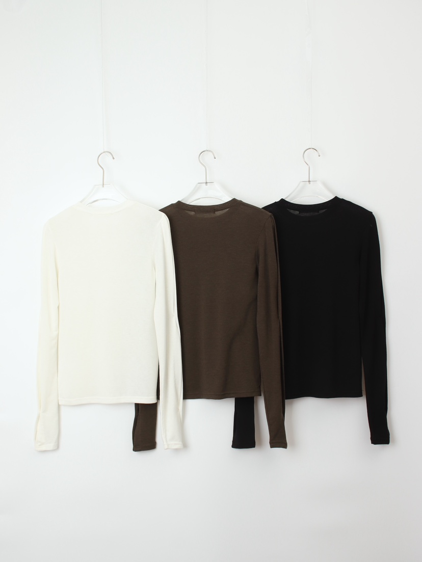 CCW韓國代購㊣女裝新品25秋冬職業休閑時尚推薦熱賣長袖T恤CCW--NYUNYU長袖T恤