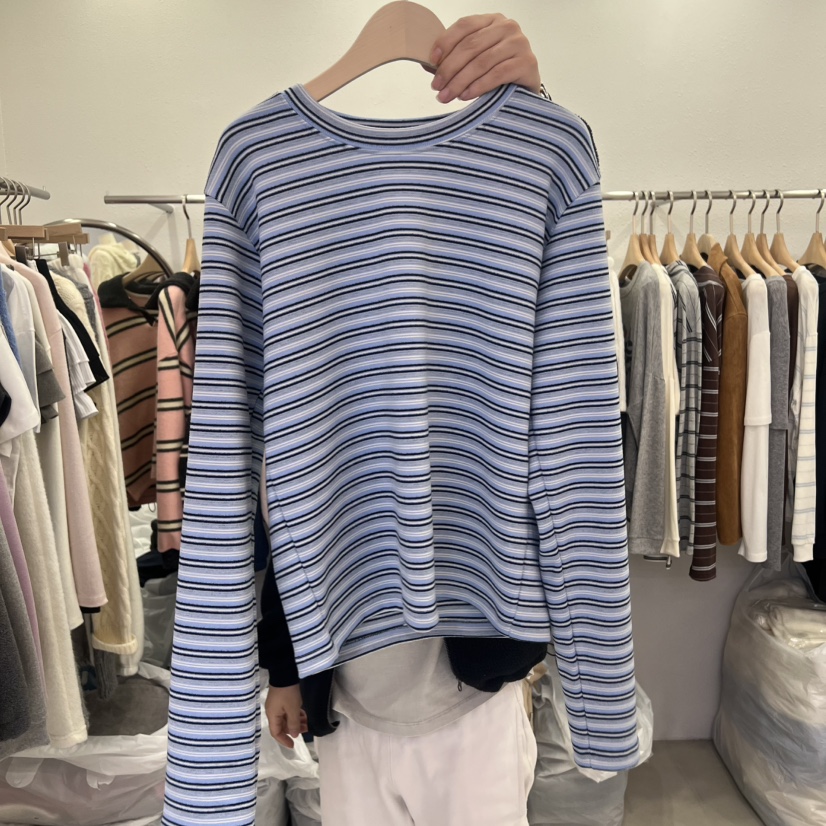 LELEN東大門㊣代購女裝新款時尚人氣休閑推薦真品熱賣長袖T恤LELEN長袖T恤圖色2
