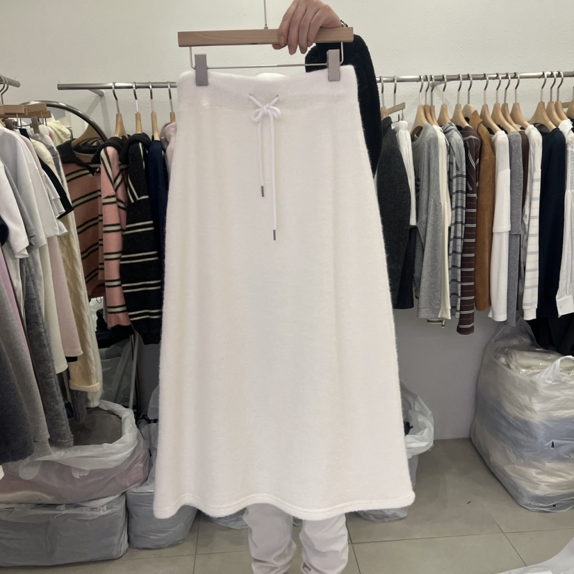 LELEN東大門㊣實拍女裝新品時尚人氣25秋冬半身裙中短裙羊毛LELEN半身裙/中短裙圖色1