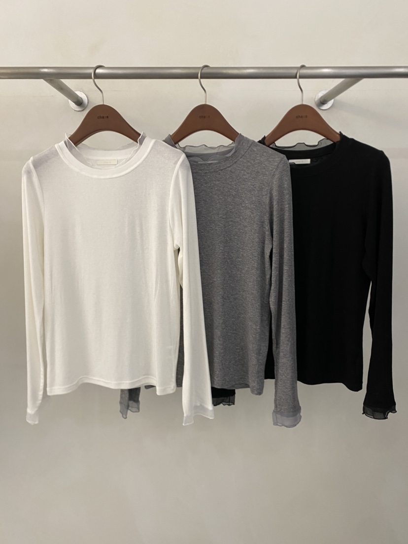 CHAE東大門㊣實拍女士新款休閑25秋冬熱賣人氣真品推薦長袖T恤CHAE長袖T恤圖色3左三色