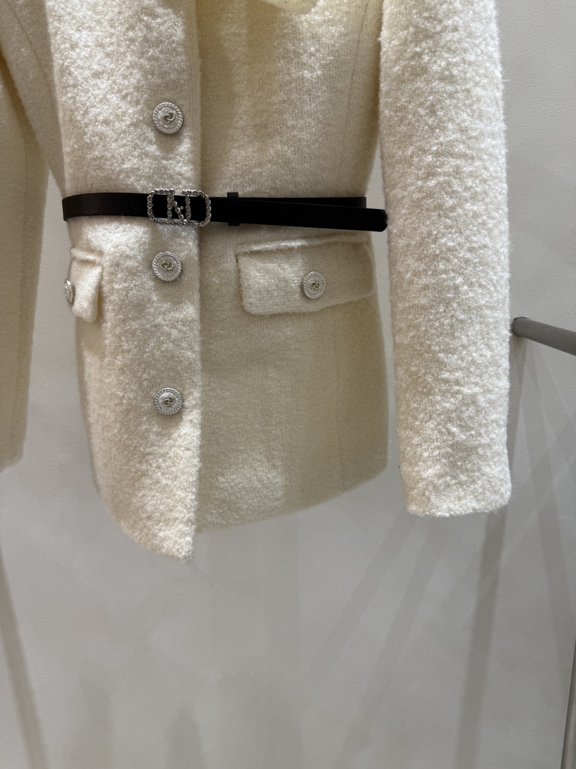 FEFFER東大門㊣實拍女裝新款職業人氣夾克含腰帶含圍巾羊毛FEFFER夾克