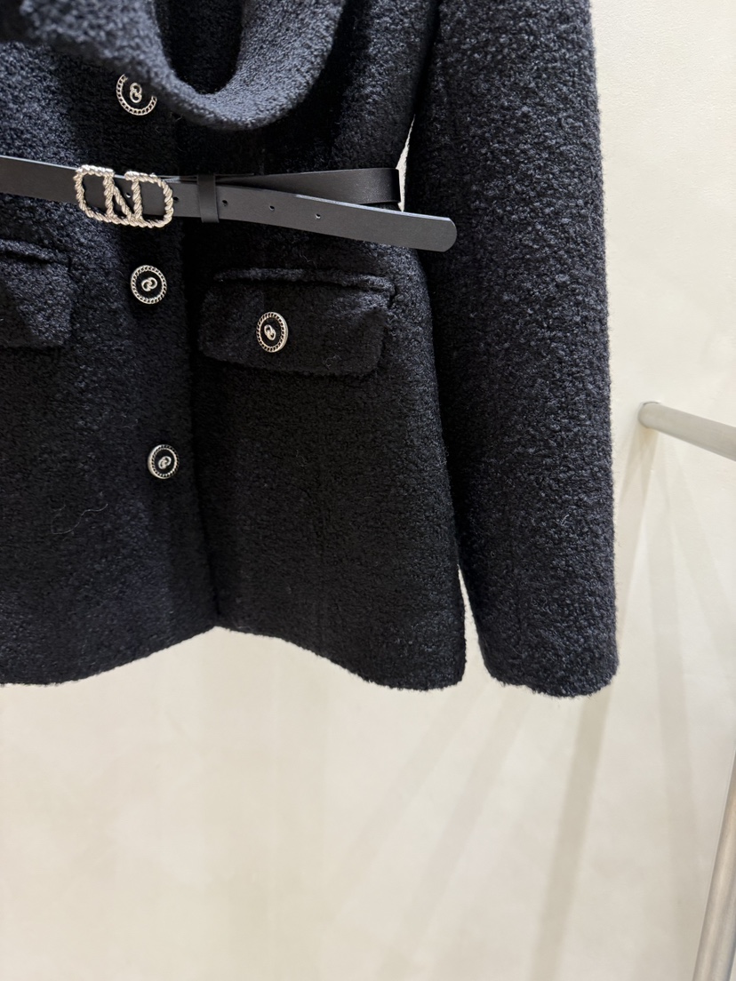 FEFFER東大門㊣實拍女裝新款職業人氣夾克含腰帶含圍巾羊毛FEFFER夾克