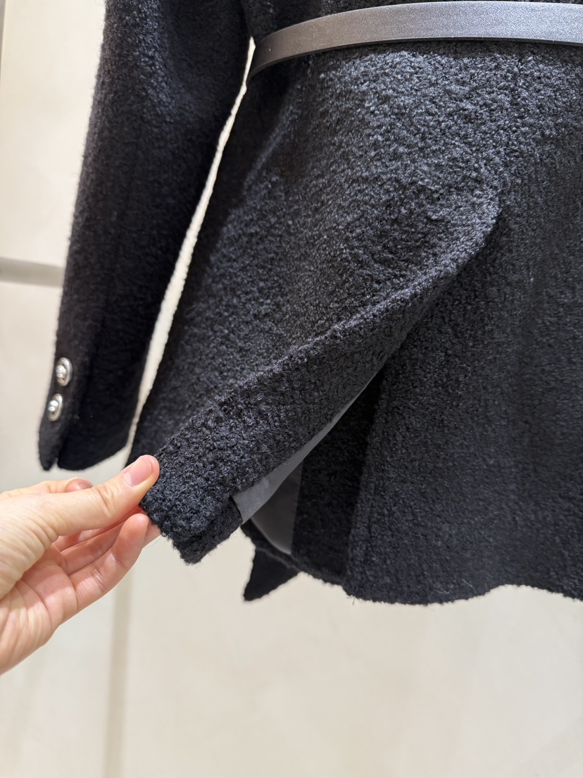 FEFFER東大門㊣實拍女裝新款職業人氣夾克含腰帶含圍巾羊毛FEFFER夾克