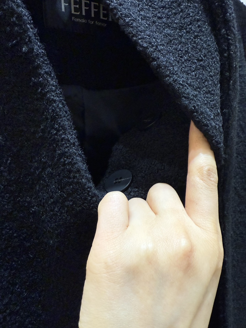 FEFFER東大門㊣實拍女裝新款職業人氣夾克含腰帶含圍巾羊毛FEFFER夾克