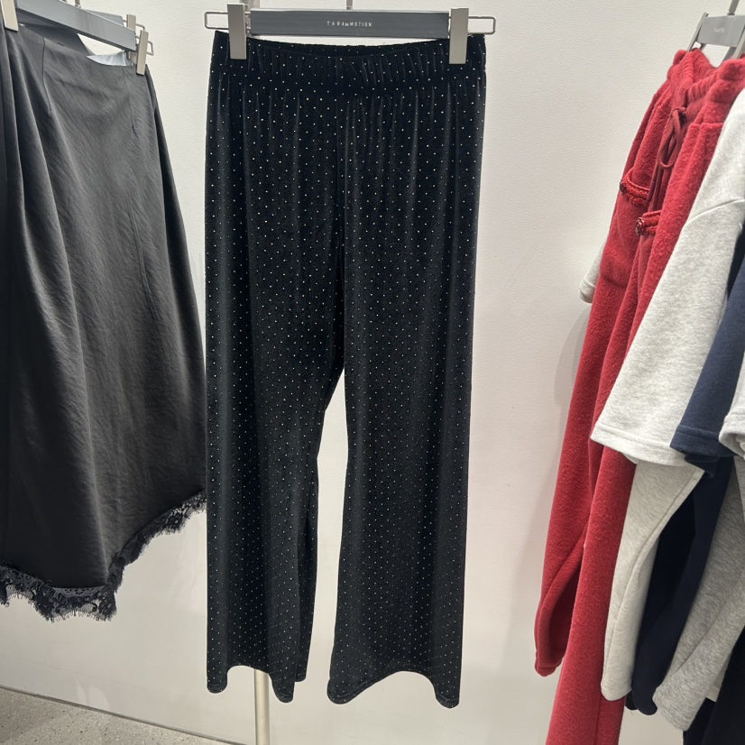 TARABY MOTION東大門㊣實拍女裝新款職業真品休閑褲天鵝絨TARABY MOTION休閑褲圖色2黑色