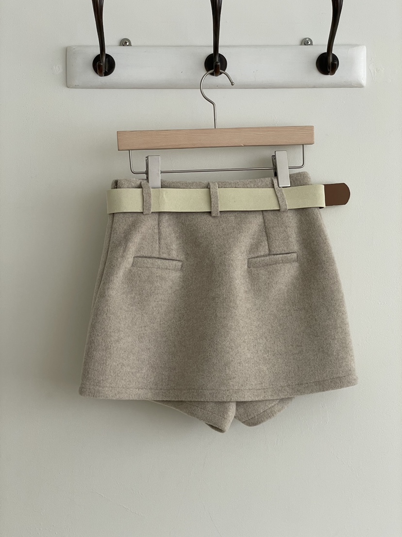 JOURNEY東大門㊣實拍女裝新品真品休閑25秋冬人氣裙褲含腰帶JOURNEY裙褲