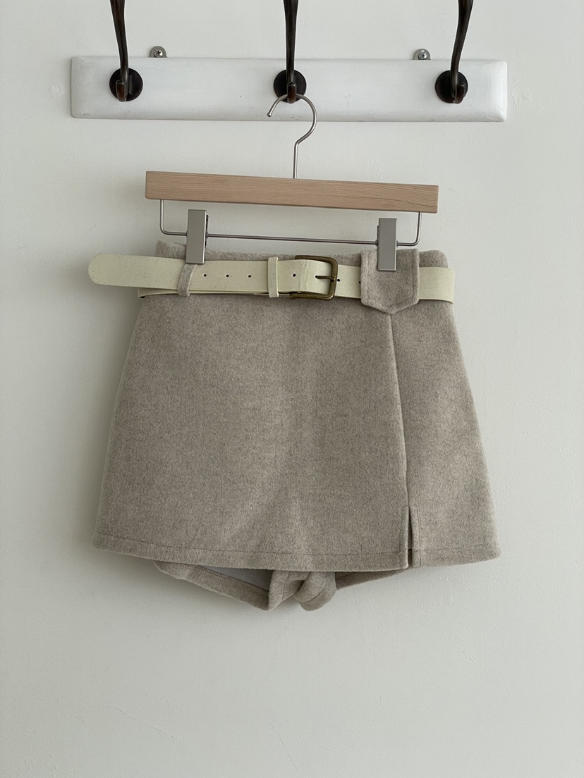 JOURNEY東大門㊣實拍女裝新品真品休閑25秋冬人氣裙褲含腰帶JOURNEY裙褲圖色1