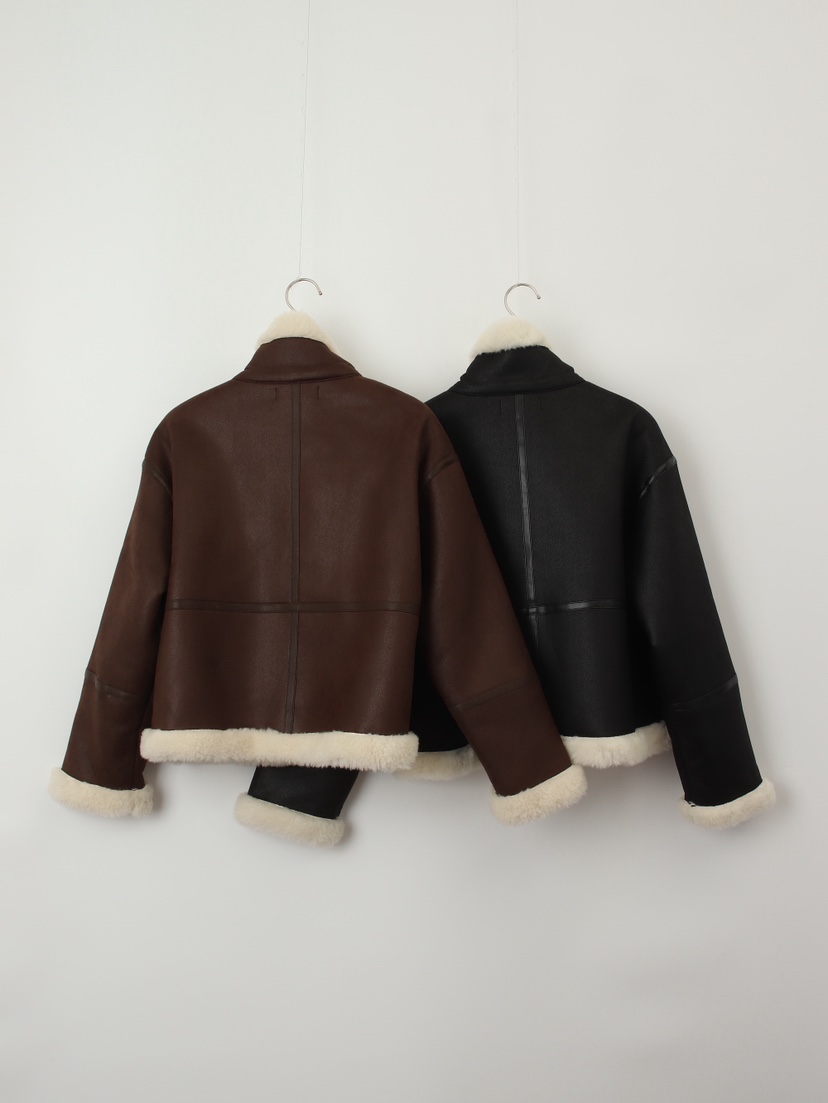 CCW東大門㊣實拍女裝新品時尚25秋冬熱賣人氣推薦職業短款大衣CCW--NYUNYU短款大衣